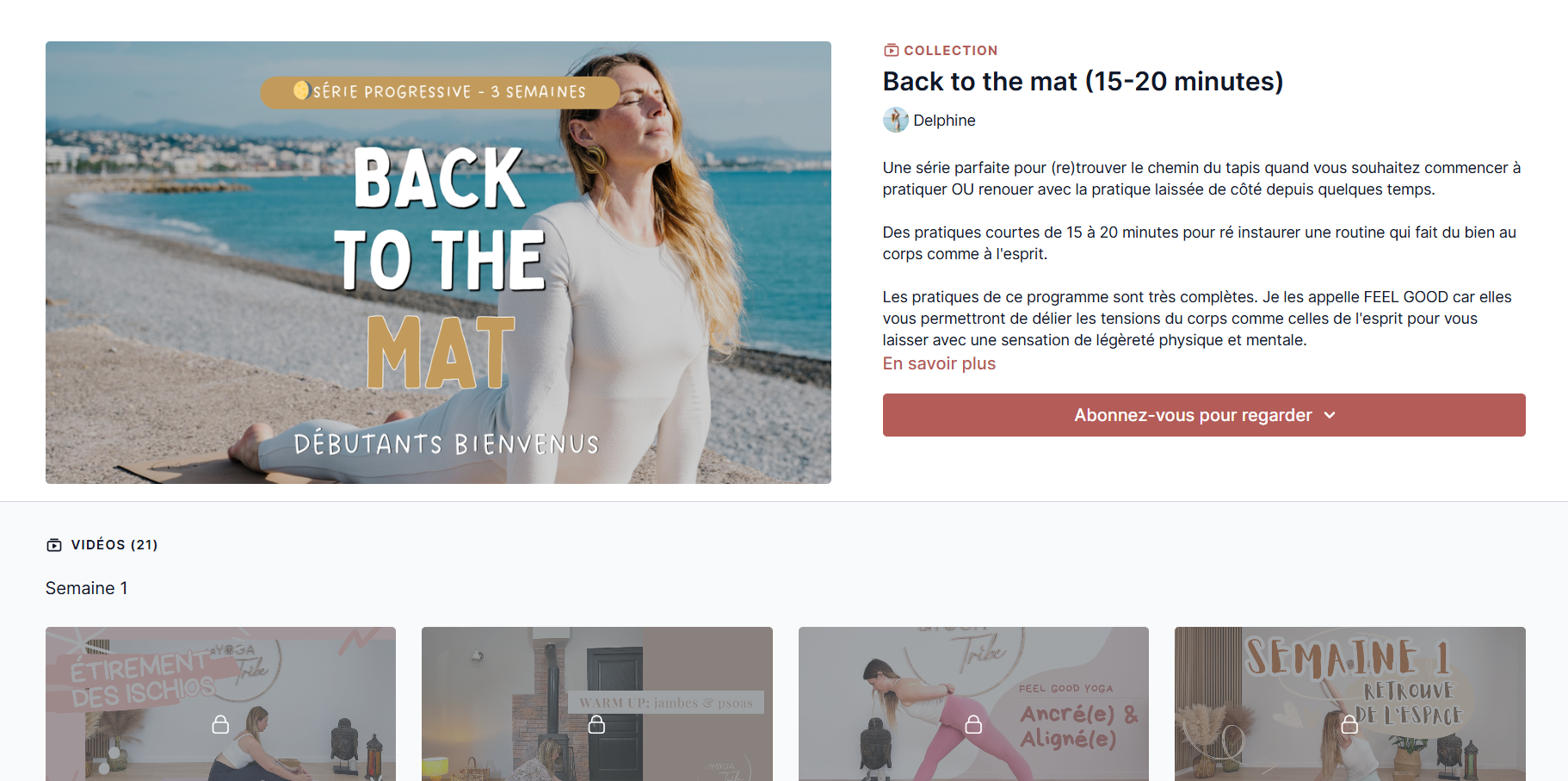 La yogatribe page programme
