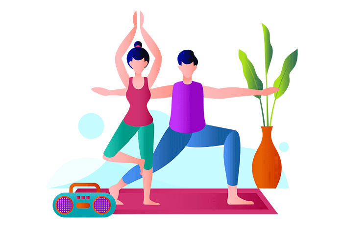 cours de yoga en ligne entre amis